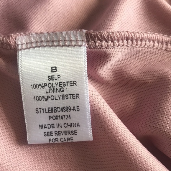 ARULA dusty rose Swiss dot sleeveless chiffon summer maxi dress size B 18-20 - Picture 13 of 14